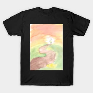 Asriel Dreemurr Through The Barrier Watercolor Art Print T-Shirt